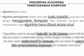 Materi Algoritma Dan Pemrograman Mempelajari Tentang